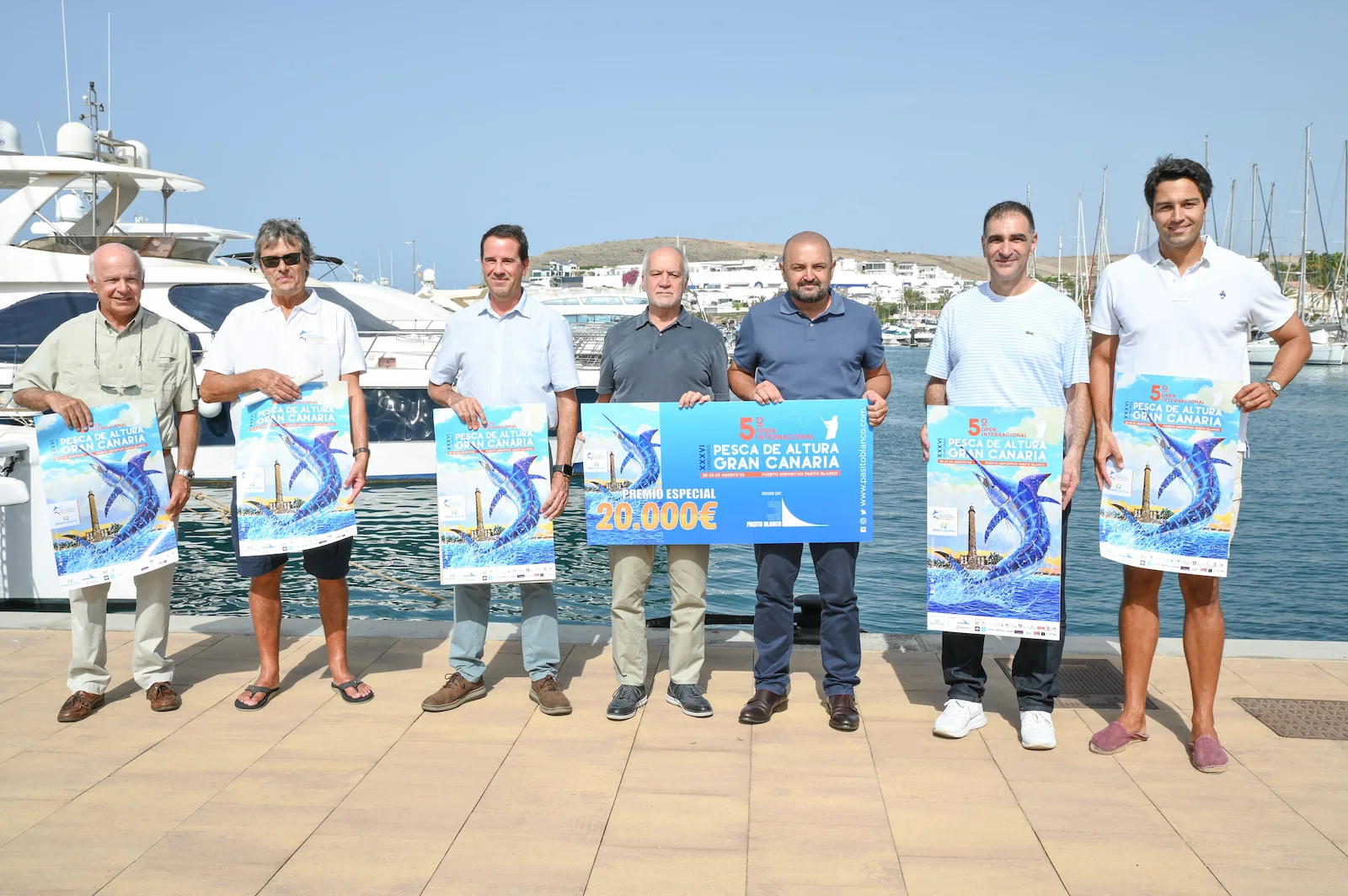 El V Open Internacional de Pesca Pasito Blanco confirma la preinscripción de cuarenta y cinco embarcaciones con la participación de varias tripulaciones internacionales